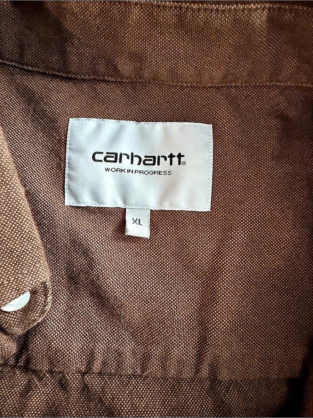 Carhartt WIP L/S Dalton Shirt Brown XL Like New - Picture 5 of 5